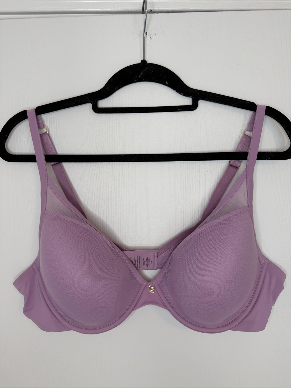 THIRDLOVE Bras 24/7 Classic Contour Plunge Bra Purple Pink Removable Pads 42B - Picture 8 of 13